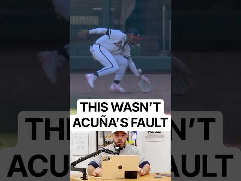 Nobody knows <strong>how</strong> this <strong>ball</strong> got past Ronald Acuña Jr., a breakdown #mlb #braves #playoffs #baseball
