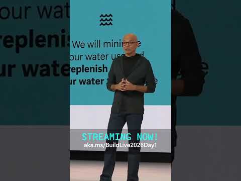 Watch the Microsoft Build opening keynote with Satya Nadella!