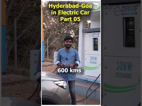 Hyderabad to Goa in Electric Car Part - 5 #goa #electriccar