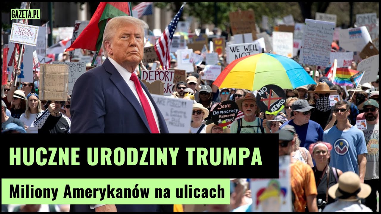 Trump celebrates, America protests - "No kings!" | Gazeta.pl