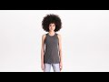 district dt154 women's perfect blend ® cvc v-neck tankvideo thumbnail