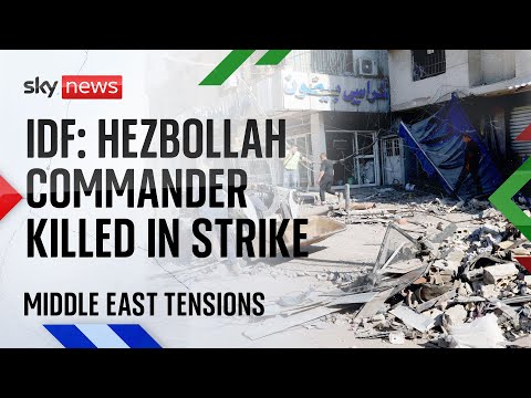 Israel claims it killed senior Hezbollah commander in Beirut strike | Middle East