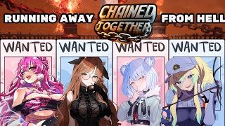 【 Chained Together 】4 criminals - 1 chain - Running out of Hell 【Alicj
