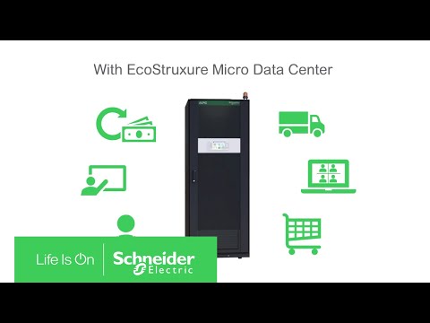 Meet the 43U EcoStruxure Micro Data Center for Commercial Environments 