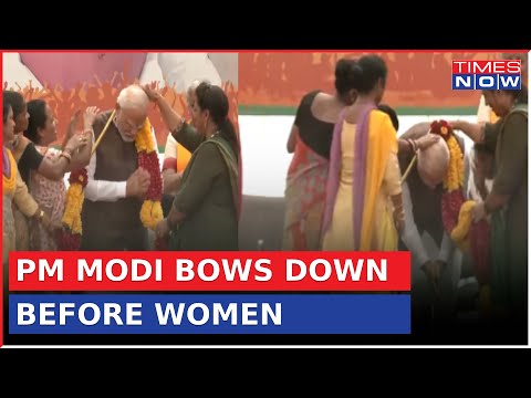 Watch: PM Narendra Modi Bows Down Before Women