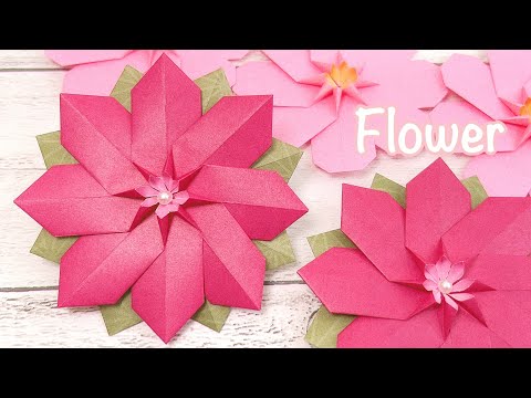 折り紙 簡単なお花を作ってみた!作り方/How to make easy flowers.DIY.Paper craft.Origami.Flowers