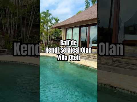 Kendi şelalesi olan otel mi? #bali #travel #otel #tatil #keşfetteyiz
