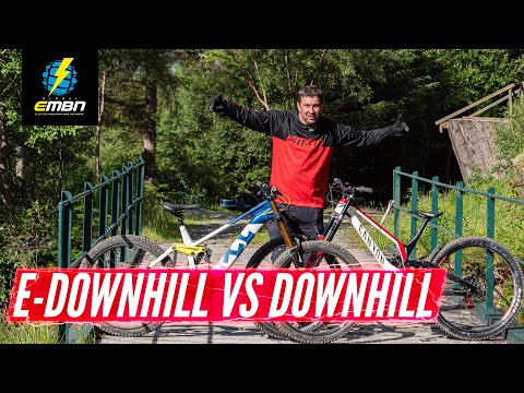 Downhill Bike Vs Downhill EMTB | Which Is Faster Down A World Cup Downhill Track?