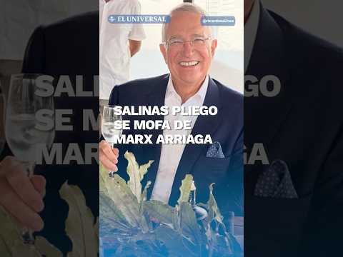 Salinas Pliego se burla de Marx Arriaga con peculiar figura de acción #shorts