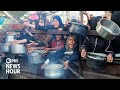 Gaza family documents their desperate search for food in a barren landscape