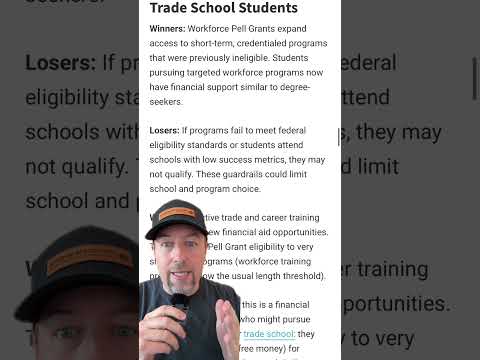 The College Investor | Big Beautiful Bill Winners and Losers: Trade School and Vocational School
