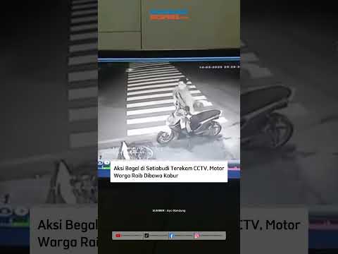 Aksi B3G4L di Setiabudi Terekam CCTV, Motor Warga R41B Dibawa Kabur