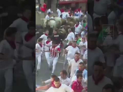 Six injured in Spanish bull running
