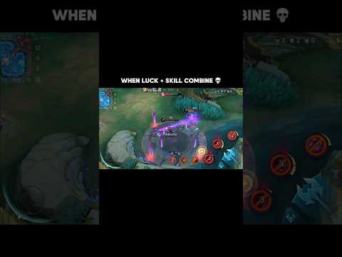 when luck + skill combine 💀 #mlbb #mobilelegends #dyrroth #shorts