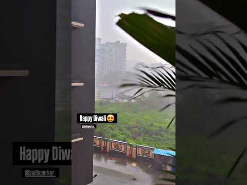 Diwali night rain 🌧 #djidrone #monsoon #monsoon2025 #monsterhunter #rainyday #shortvideo #shorts