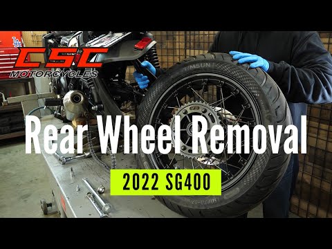 SG400 Rear Wheel Removal and Installation