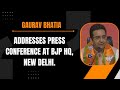 LIVE: BJP National Spokesperson Gaurav Bhatia addresses press conference at BJP HQ, New Delhi.