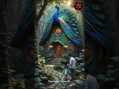 Chinki went to the peacock house || Carriage House wooden artist ||#shortvideo