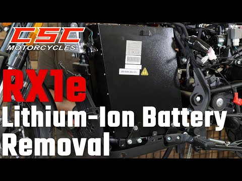 RX1E Electric Motorcycle Repair: How to Remove the Lithium-Ion Battery