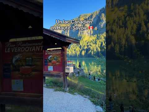 Un lac Canadien en France 🇨🇦🌲 #lake #canada #hautesavoie #mountains #randonnée