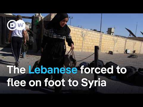 How Israeli airstrikes are preventing people fleeing from Lebanon into Syria | DW News