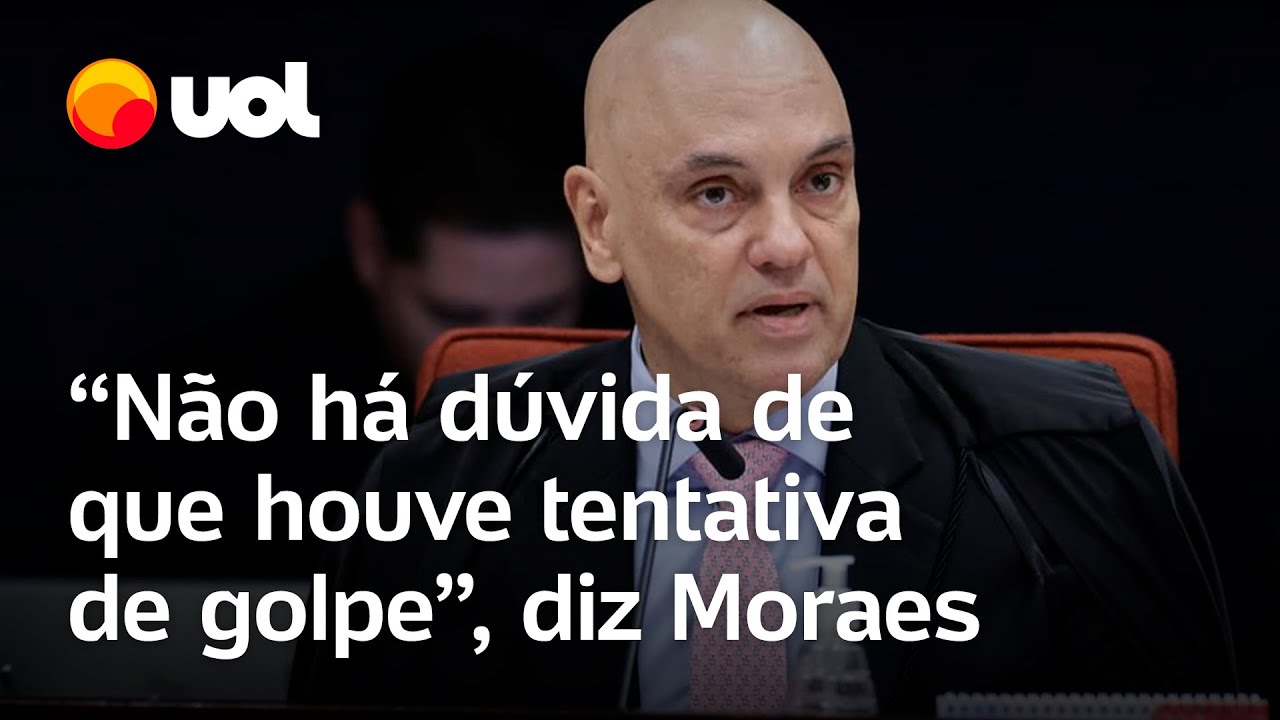 Moraes diz que não há dúvida de que houve tentativa de golpe O que está em discussão são as penas