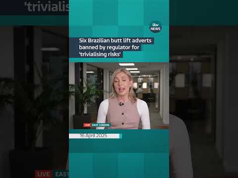 Six Brazilian butt lift adverts banned by regulator for 'trivialising risks' | ITV News  #itvnews