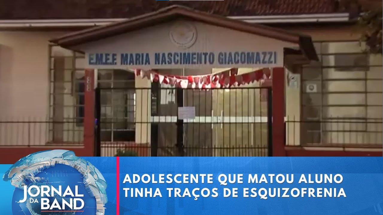 Adolescente que invadiu escola e matou aluno tinha traços de esquizofrenia