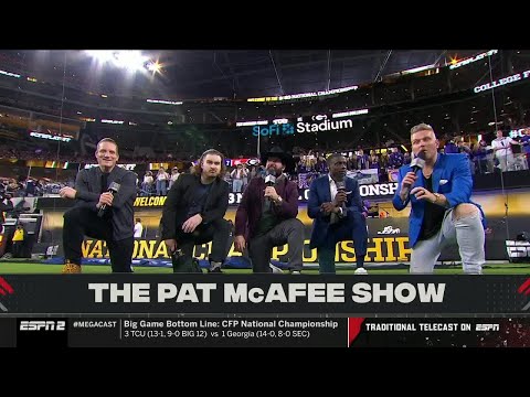 Pat McAfee and his crew Tebow as Georgia BLOWS OUT TCU 🤯