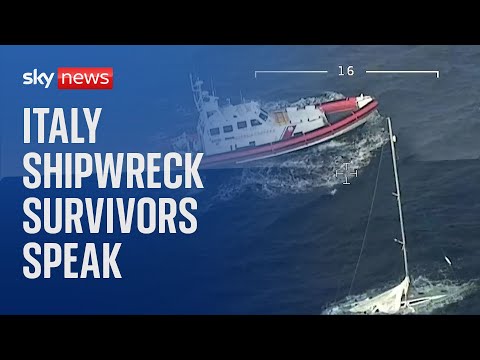 Survivors of shipwreck off coast of Italy speak