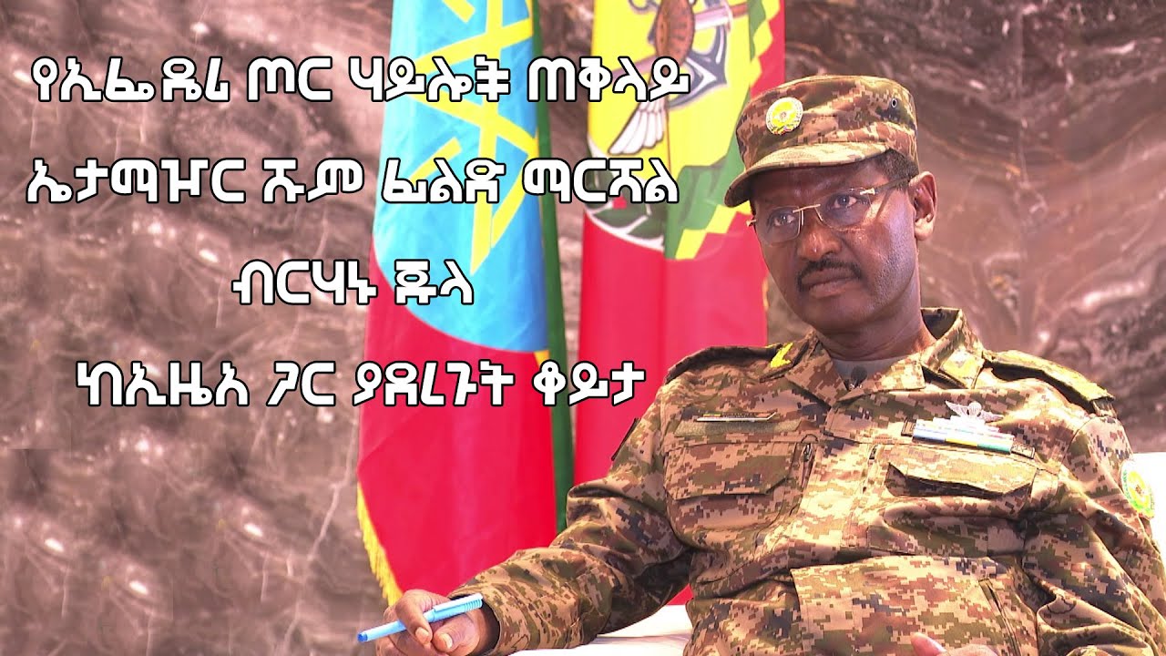 Ethiopia -Esat - የኢፌዴሪ ጦር ሃይሎች ጠቅላይ ኤታማዦር ሹም ፊልድ ማርሻል ብርሃኑ ጁላ ከኢ?