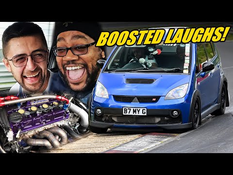 BIG TURBO Mitsubishi Colt R Smoked the Clutch😢 Nürburgring