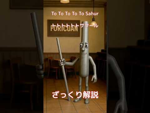 【#italianbrainrot 】To To To To To Sahur トトトトトトサフール【ざっくり解説】