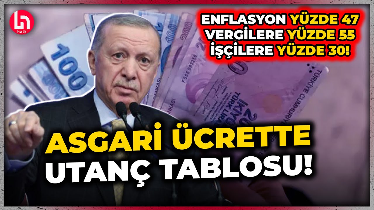 Asgari ücretli açlığı mahkum edildi! Enflasyon yüzde 47, vergilere yüzde 55, işçilere yüzde 30!