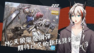 【組模型】鬼轉囉~今天改成組MG天狼！一定可以完成啦~【白風希】