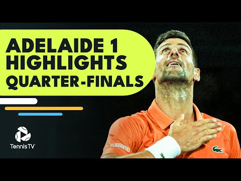 Djokovic Plays Shapovalov, Medvedev & Sinner Both Feature | Adelaide 1 Quarter-Final Highlights