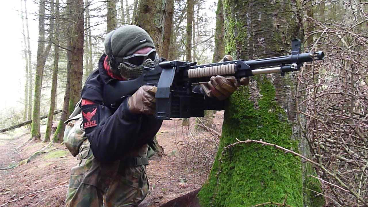 AIRSOFT MACHINE GUN - G&P M63A1 Stoner LMG - ICS CXP - YouTube
