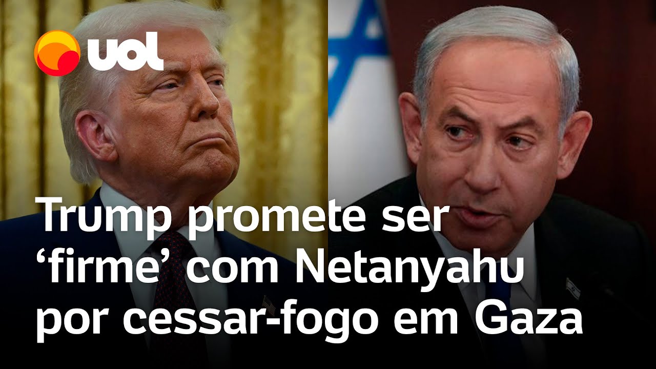 Trump promete ser ‘firme’ com Netanyahu para que Israel decrete cessar-fogo em Gaza; confira