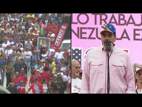 Caracas May Day march calls for release of nationals jailed in El Salvador | AFP