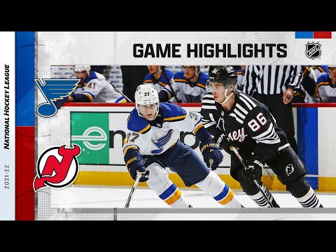 Blues @ Devils 3/6 | NHL Highlights 2022 video clip