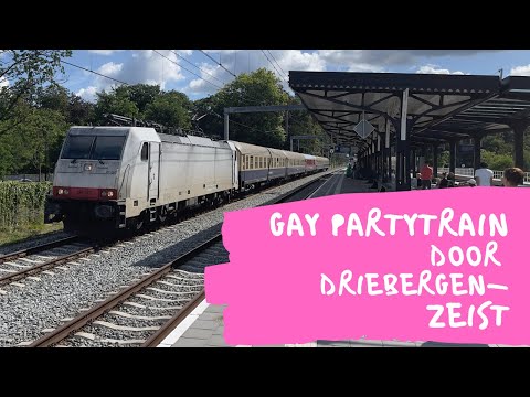 Akiem TRAXX 186142 komt met de Gay Partytrain door station Driebergen-Zeist!