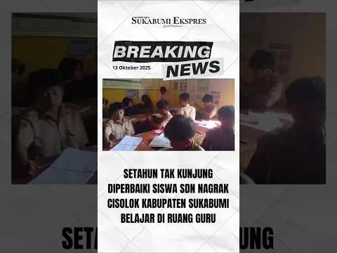 Kelas Ambruk, Siswa SDN Nagrak Cisolok Sukabumi Lakukan KBM di Ruang Guru #sukabumi #cisolok