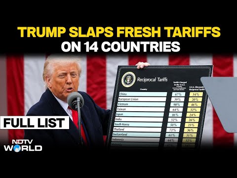 Trump Tariffs | Trump As He Slaps Tariffs On 14 Countries: "We're sending out letters to..."