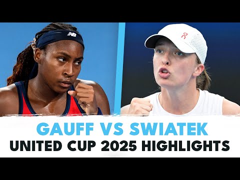 Intense Coco Gauff vs Iga Swiatek Battle! | United Cup 2025 Final Highlights