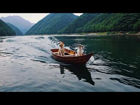 조용한 강물 따라 질주하는 Serene River Journey simple compose