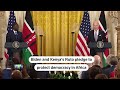 Biden, Kenyas Ruto pledge to protect democracy in Africa | REUTERS