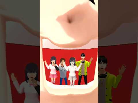 Selamatkan kami dari mulutnya 😭😢 😲🫨 #sakuraschoolsimulator #horrorgaming #save us plz