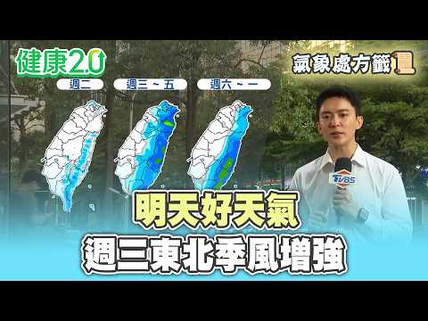 【每日氣象處方籤】早晚溫差稍大！明天好天氣 午後東、東南部、中南部山區短暫雨！週三東北季風增強 北東局部有較大雨勢！｜20260907 TVBS氣象站 #吳軒彤  氣象主播