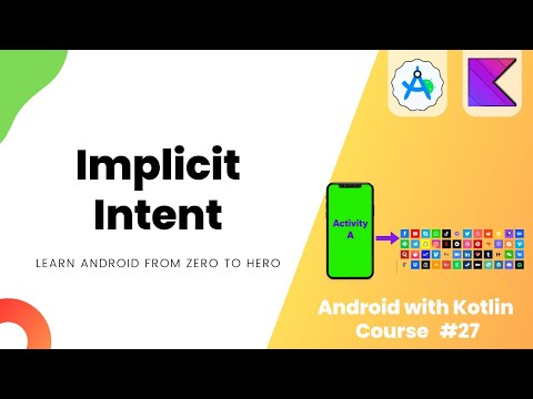 Implicit Intents in Android – Learn Android from Zero #27 #androidstudio
