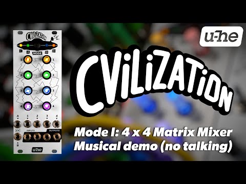 u-he CVilization Mode I: Musical demo (no talking)